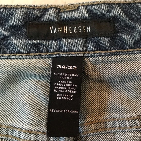 Van Heusen Classic Fit Blue Jeans Size 34 x 32 - Picture 14 of 15